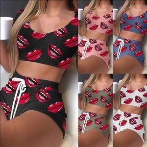 2 piece pajama short set